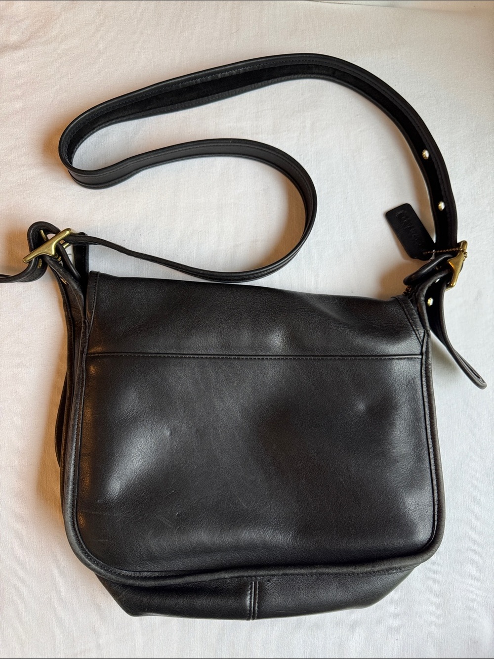 Vintage Coach 9951 Black Leather Crossbody Bag - Picture 6 of 7